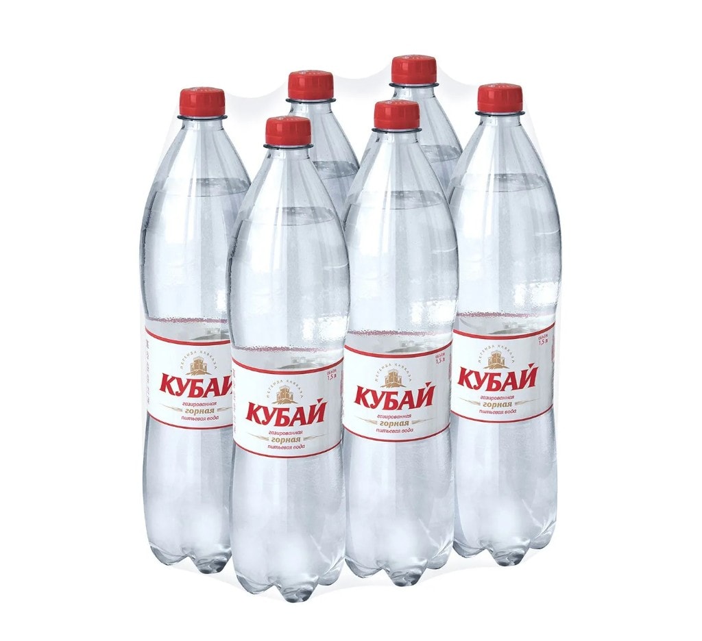 Кубай газированная 6×1,5 л